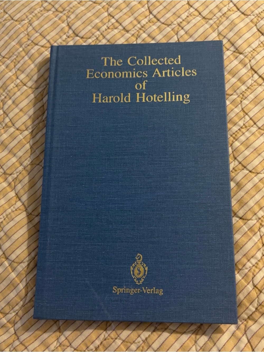 Vintage Hardcover Book - The Collected Economics Articles of Harold Hotelling